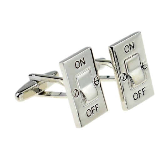 On/Off Switch Electricians Cufflinks | Ashton and Finch