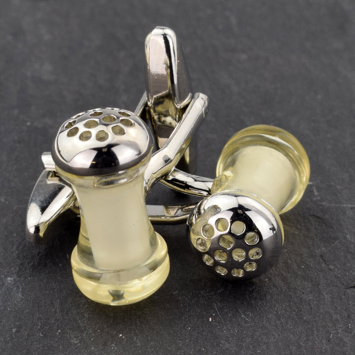 Salt Pot Shaker Style Cufflinks | Ashton and Finch
