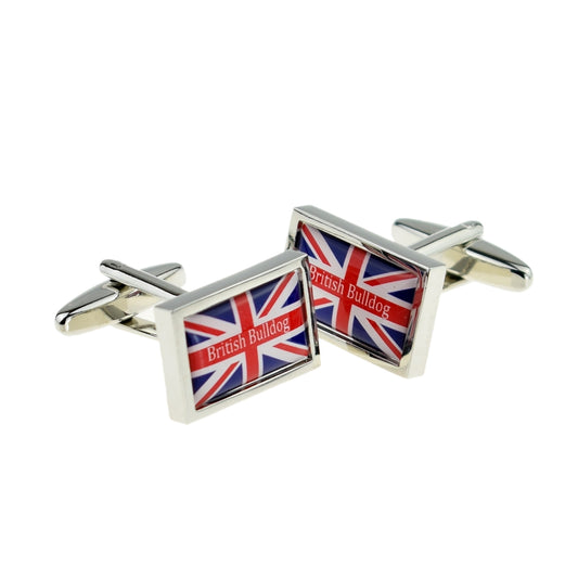 British Bulldog Union Jack Cufflinks | Ashton and Finch