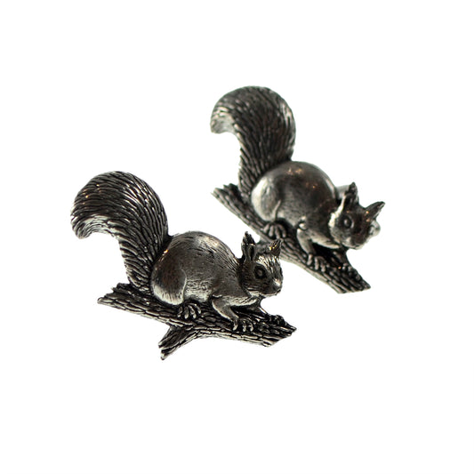 English Made Squirrel Pewter Cufflinks | Ashton and Finch