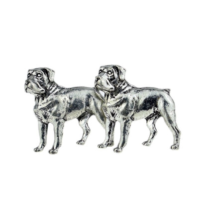 English Made Rottweiler Dog Pewter Cufflinks | Ashton and Finch