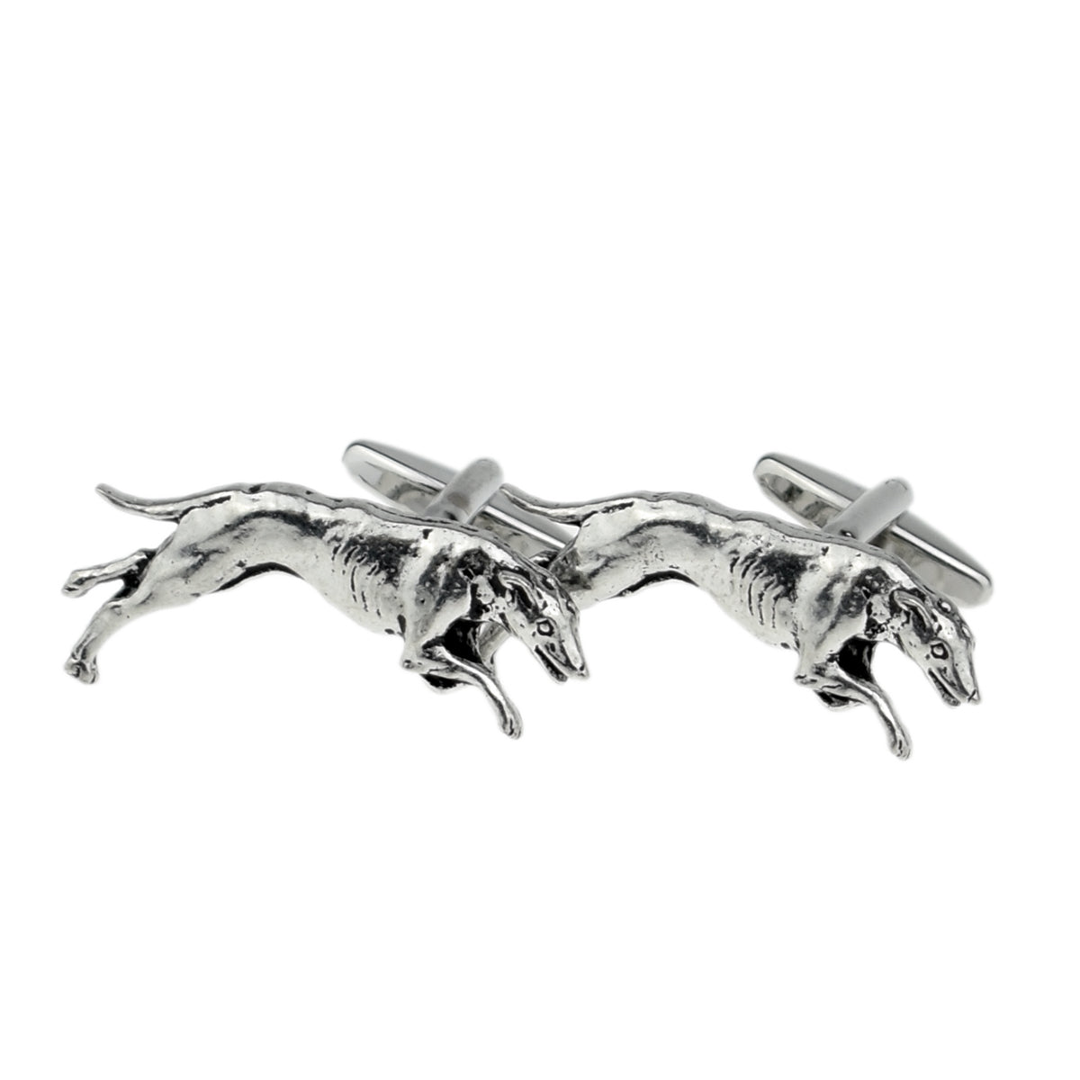 English Made Greyhound Pewter Cufflinks | Ashton and Finch