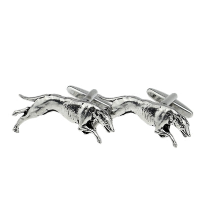 English Made Greyhound Pewter Cufflinks | Ashton and Finch