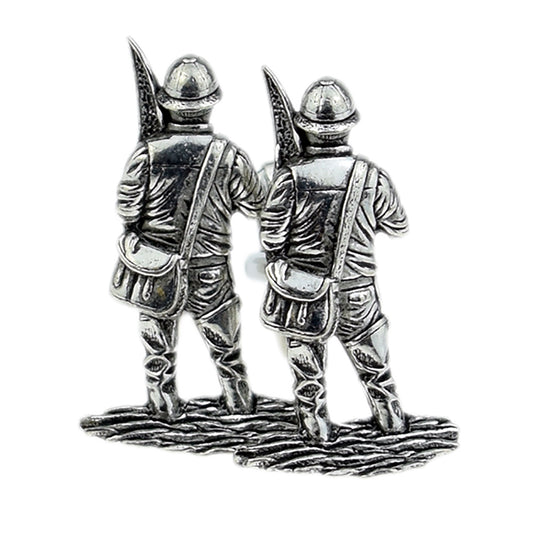 English Made Fisherman Pewter Cufflinks | Ashton and Finch