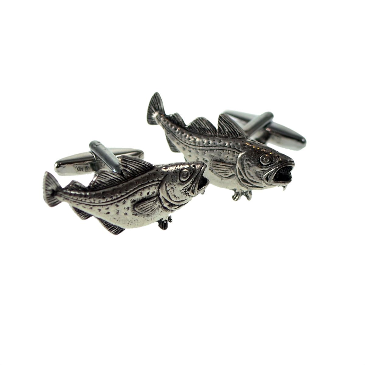English Made Cod Pewter Cufflinks | Ashton and Finch
