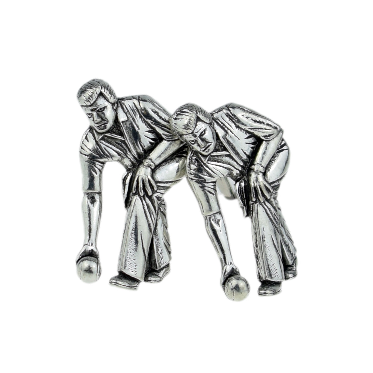 English Made Bowls Theme Pewter Cufflinks | Ashton and Finch