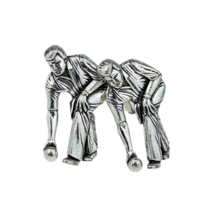 English Made Bowls Theme Pewter Cufflinks | Ashton and Finch