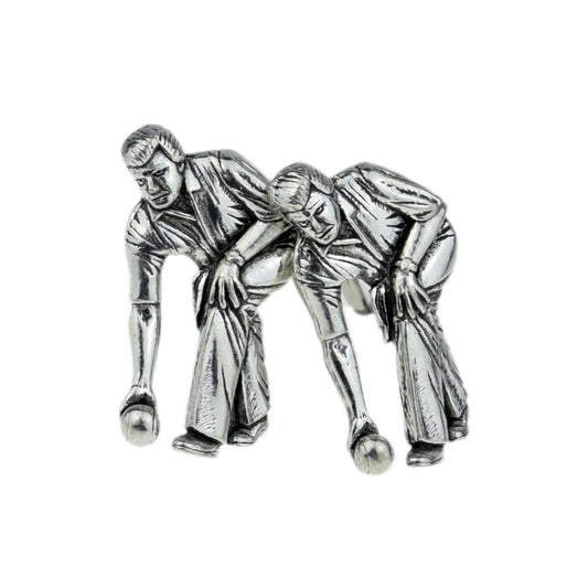English Made Bowls Theme Pewter Cufflinks | Ashton and Finch