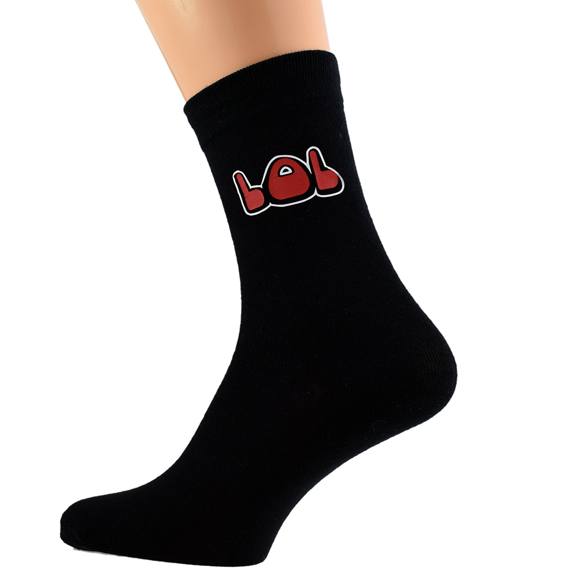 LOL Design Mens Black Socks| Ashton and Finch