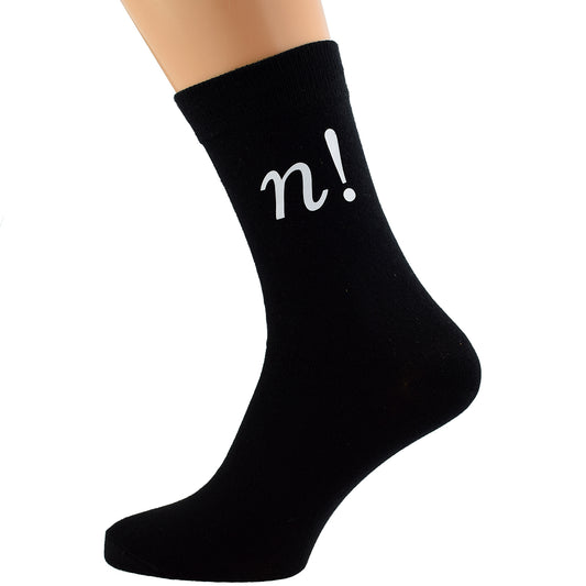 Factorial Design Mens Black Socks| Ashton and Finch