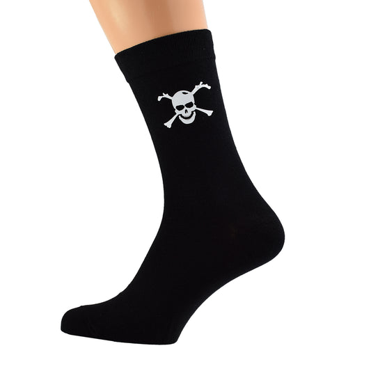 Skull Crossbones Design Mens Black Socks| Ashton and Finch