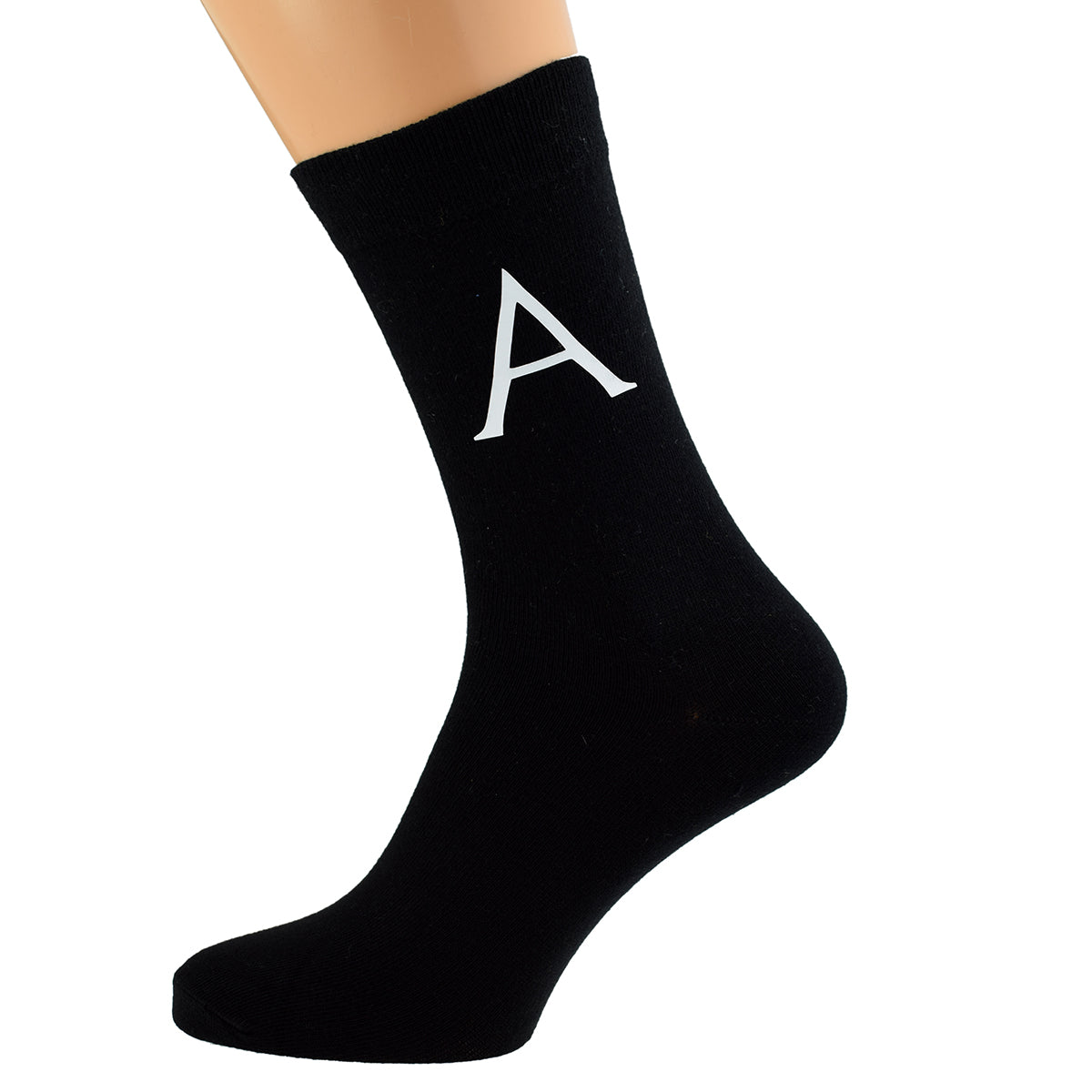 Alpha Greek Letter Design Mens Black Socks| Ashton and Finch