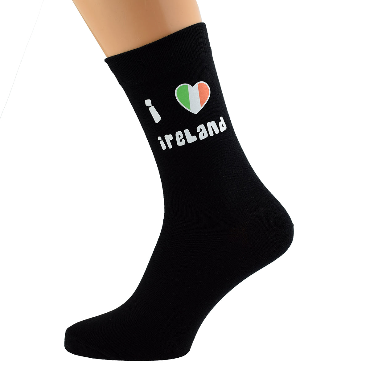 I Love Ireland Flag Mens Black Socks| Ashton and Finch