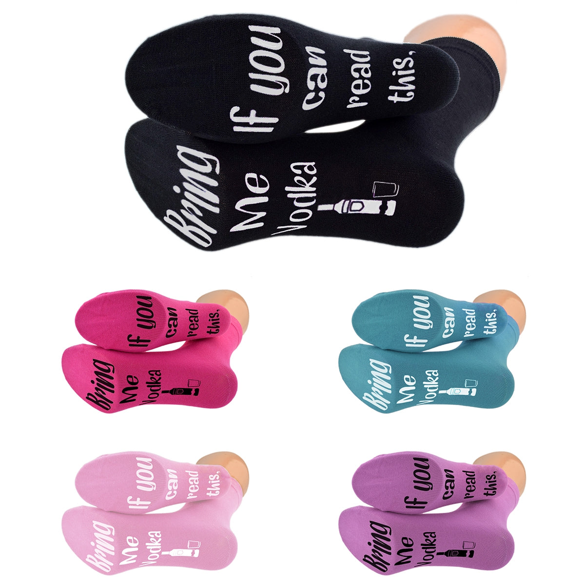 If You Can Read This Bring Me Vodka Socks| Ashton and Finch