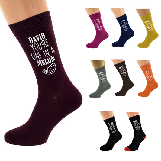 Personalised Name You Are One In A Melon Socks| Ashton and Finch