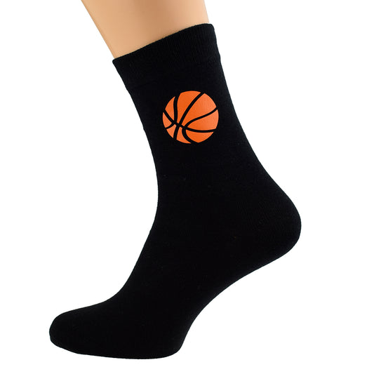 Basketball Design Mens Black Socks| Ashton and Finch