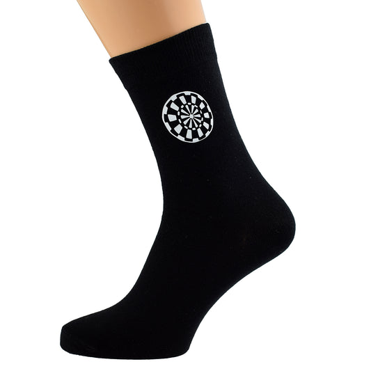 Darts Design Mens Black Socks| Ashton and Finch