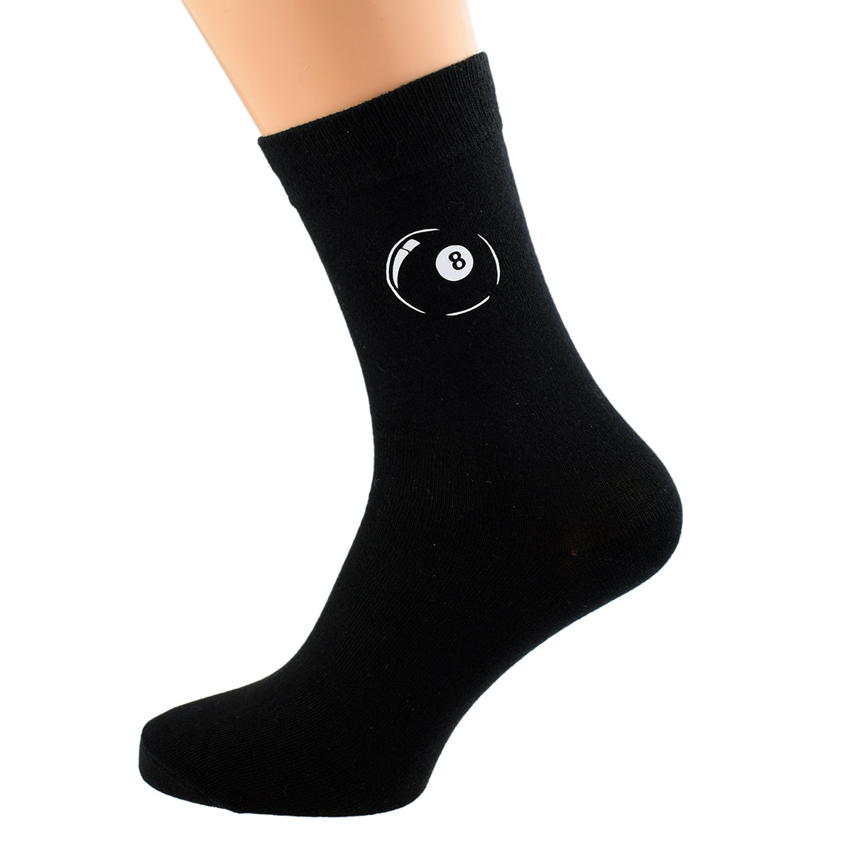 Pool 8 Ball Sport Design Mens Black Socks| Ashton and Finch