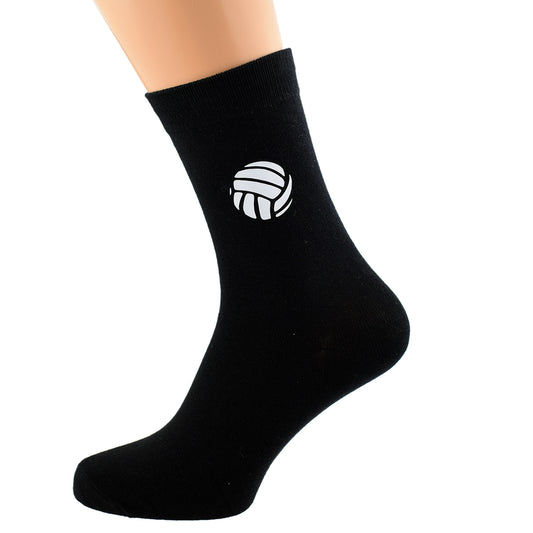 Volleyball Design Black Socks| Ashton and Finch