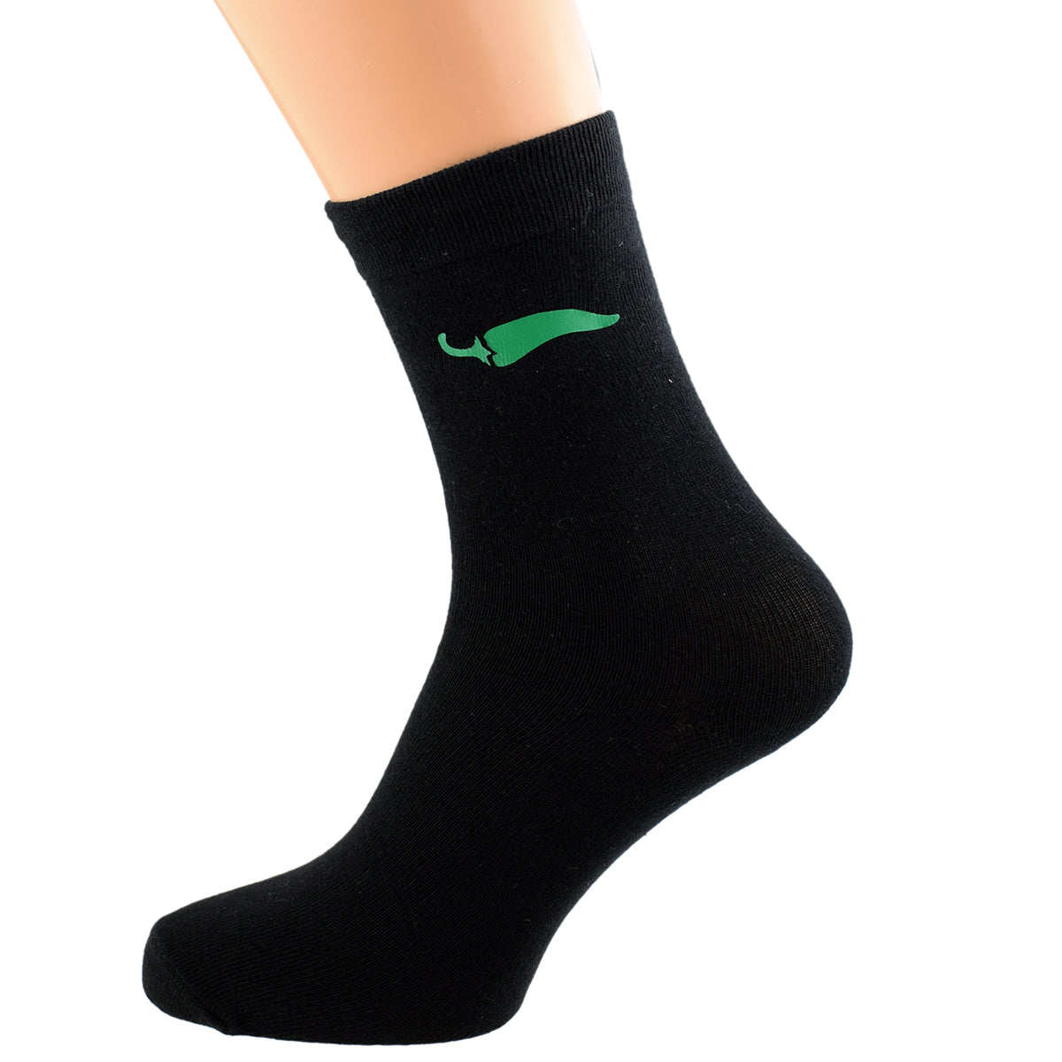 Green Chilli Peppers Mens Black Socks| Ashton and Finch