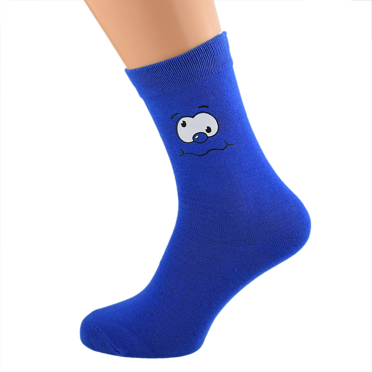 Blue Funny Face Novelty Socks| Ashton and Finch