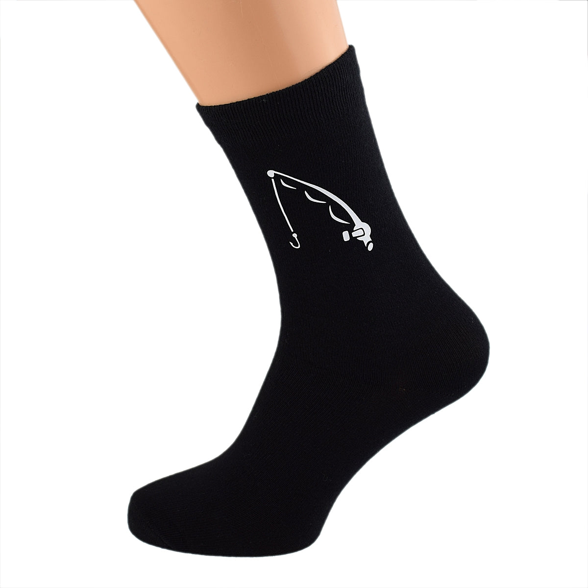 Fisherman Design Mens Black Socks| Ashton and Finch