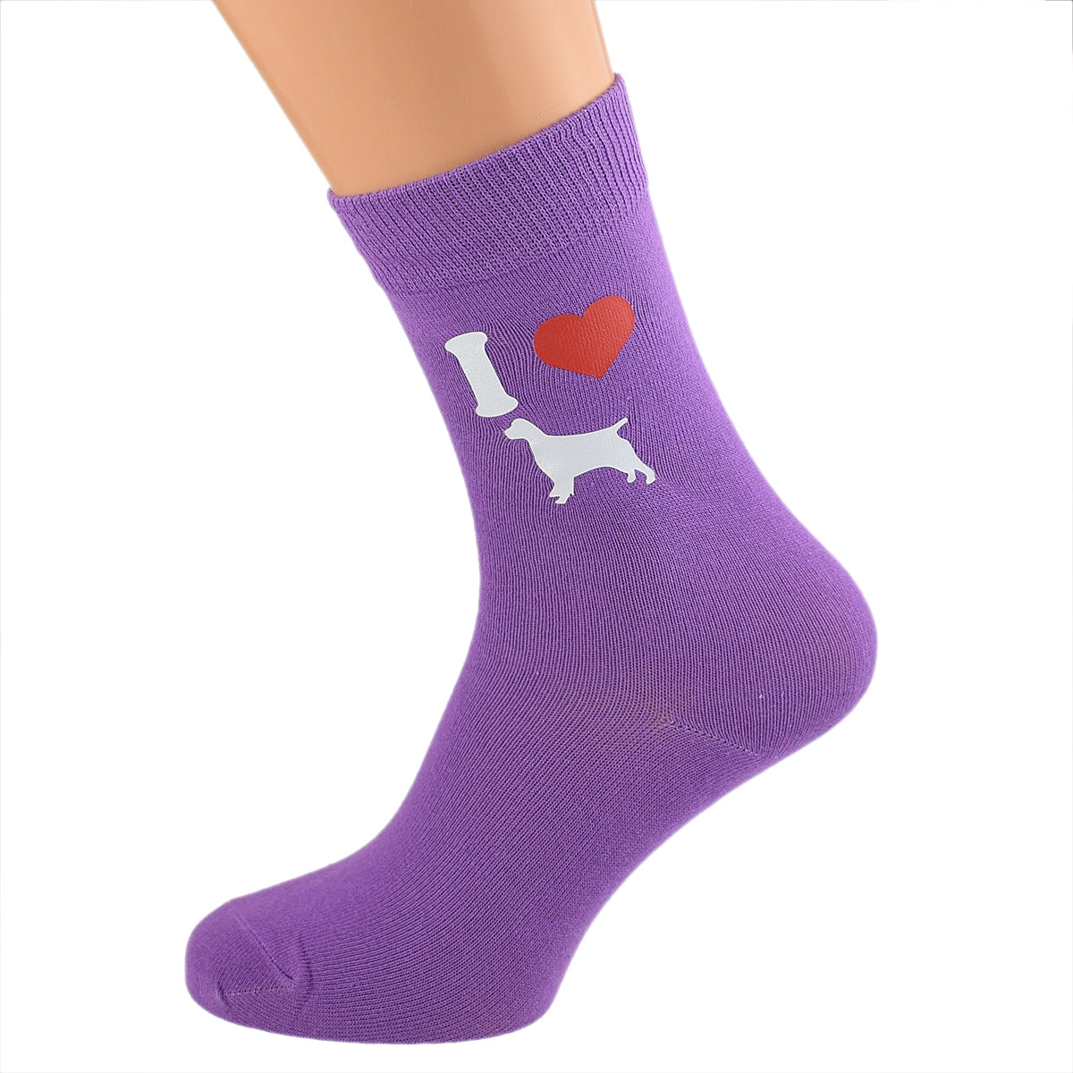 Ladies Purple Springer Spaniel Dog Socks| Ashton and Finch