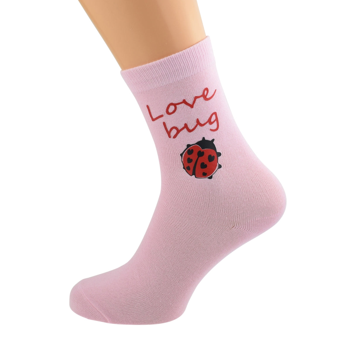 Love Bug Ladies Pink Socks| Ashton and Finch