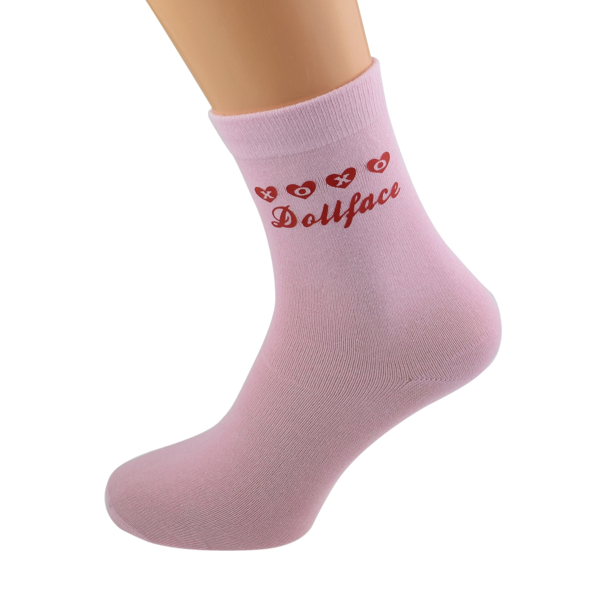 XOXO Dollface Valentine Ladies Pink Socks| Ashton and Finch