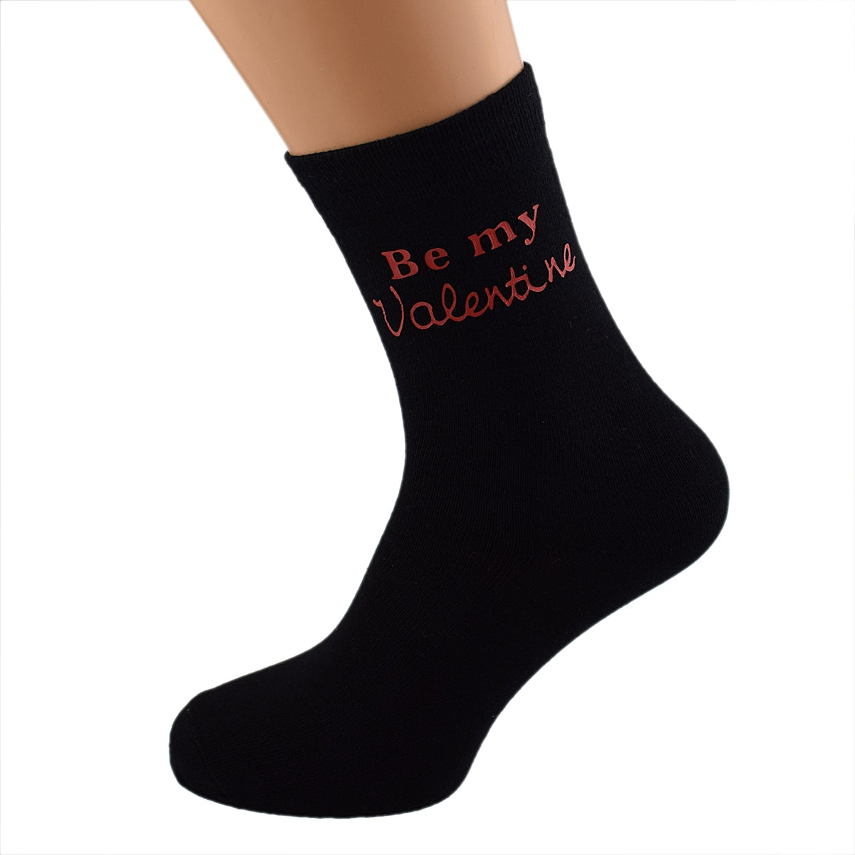 Be My Valentine Mens Black Socks| Ashton and Finch