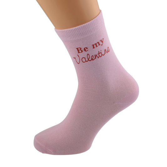 Be My Valentine Ladies Pink Socks| Ashton and Finch