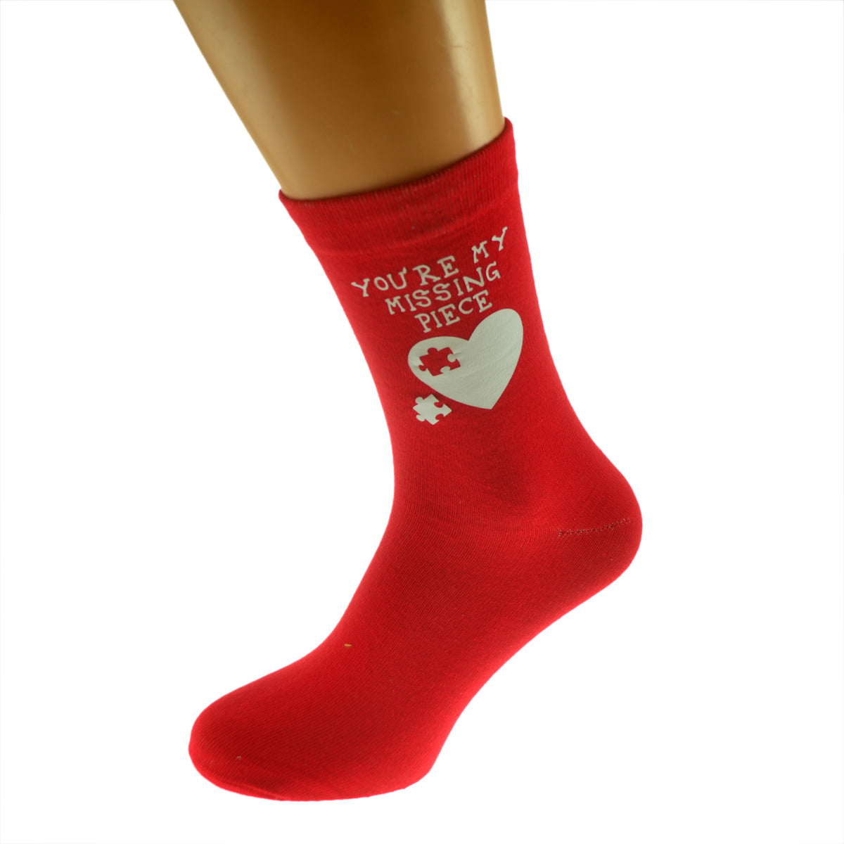You’re My Missing Piece Romantic Mens Socks| Ashton and Finch