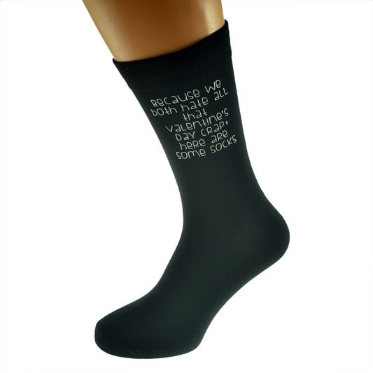 Alternative Funny Valentine Mens Black Socks| Ashton and Finch