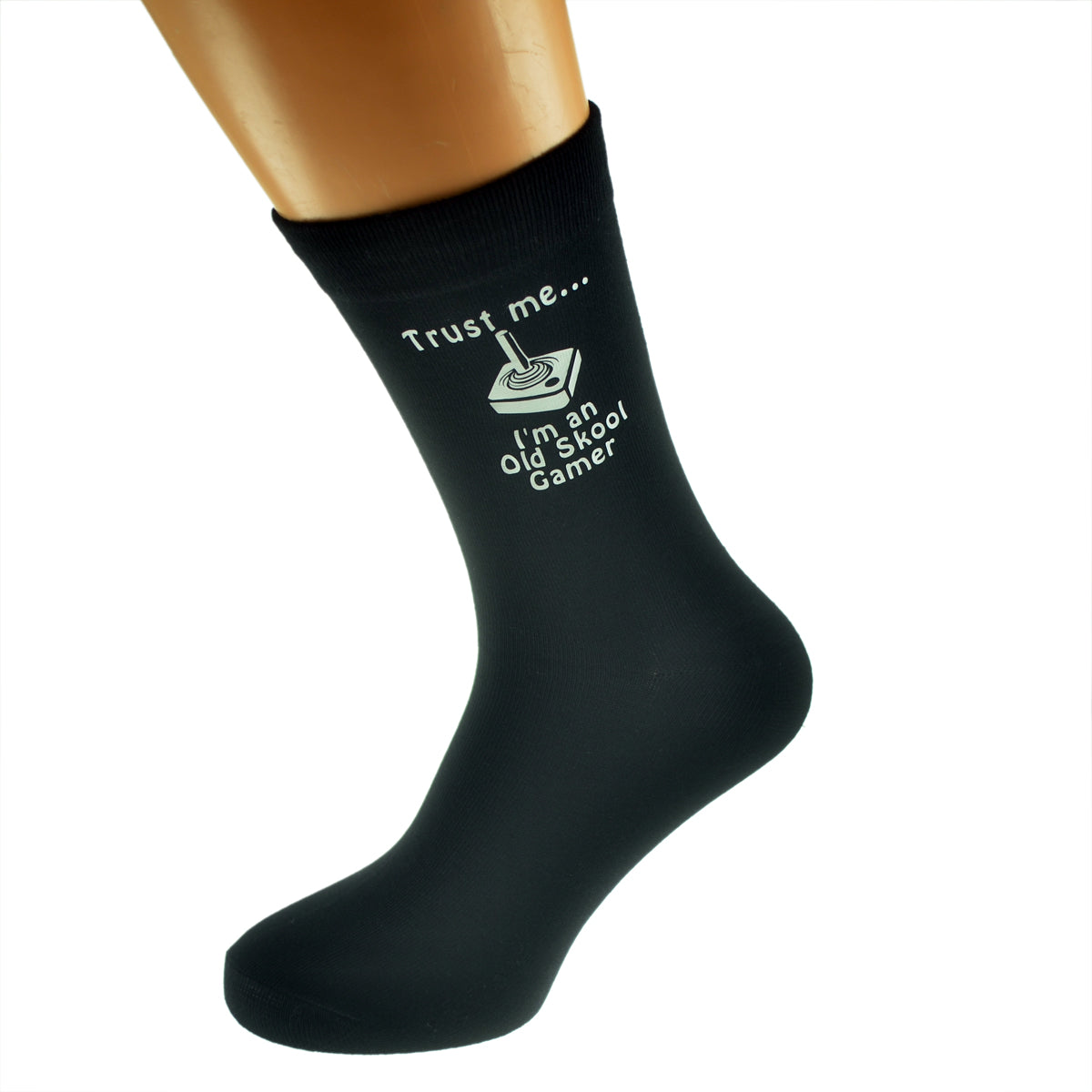 Trust Me I’m An Old Skool Gamer Mens Black Socks| Ashton and Finch