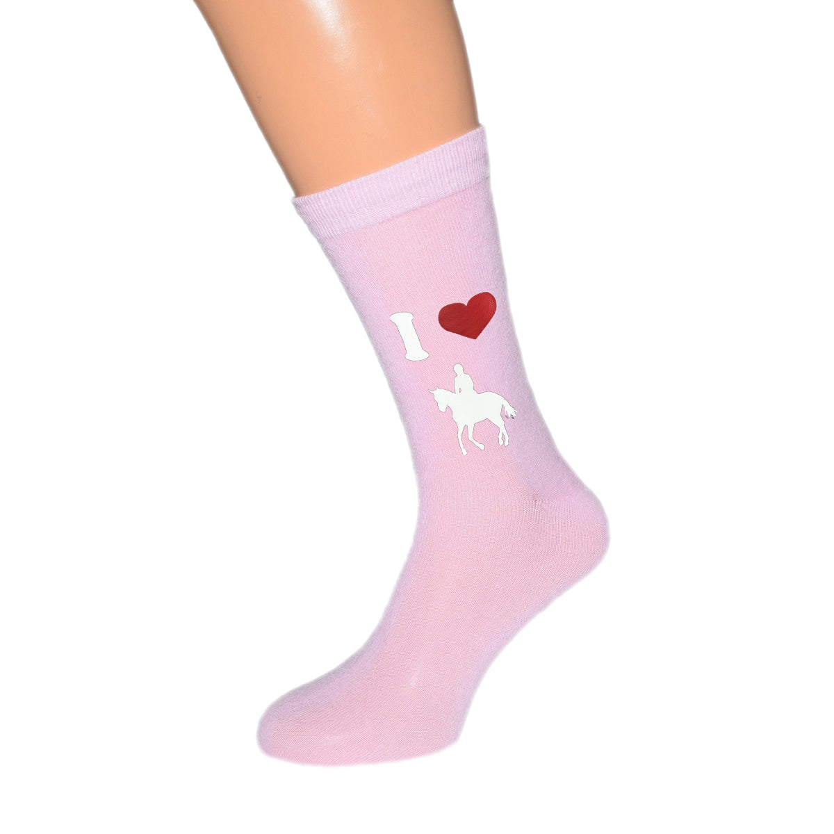 I Love Horseriding Ladies Pink Socks| Ashton and Finch