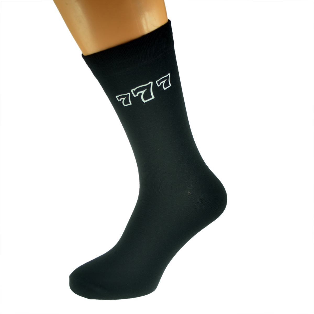Lucky 777 Mens Black Socks| Ashton and Finch
