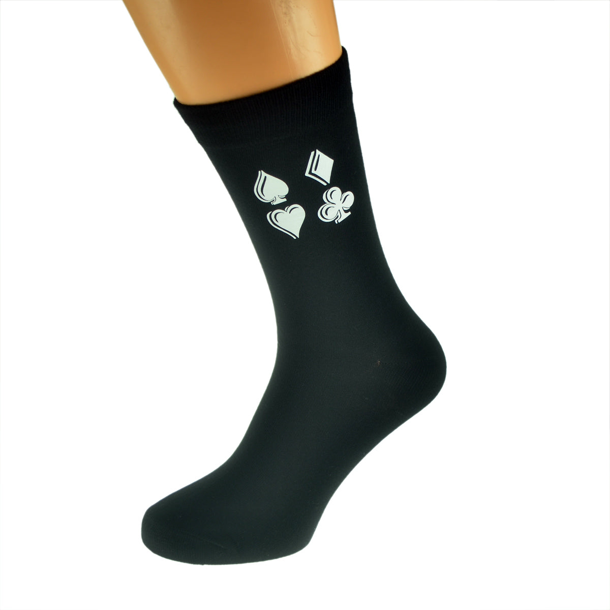 Four Suits Of Cards Mens Black Socks| Ashton and Finch