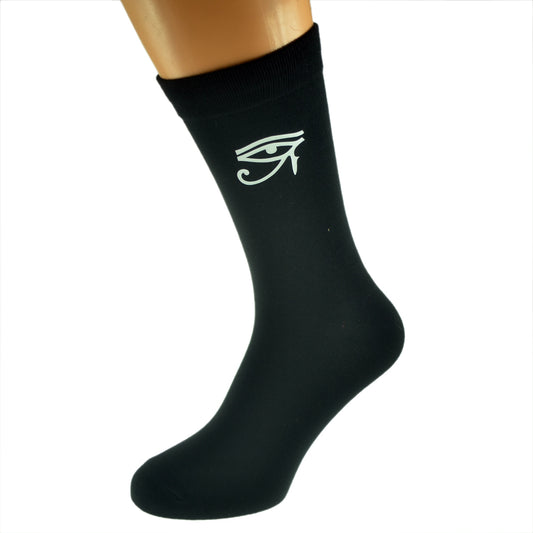 Eye Of Horus Symbol Mens Black Socks| Ashton and Finch
