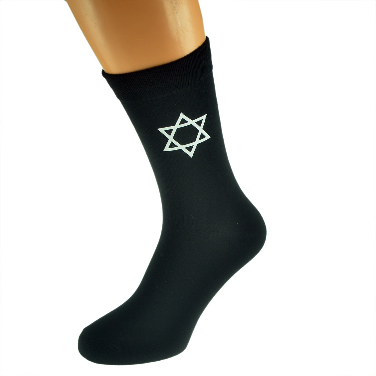 Star Of David Design Mens Black Socks| Ashton and Finch