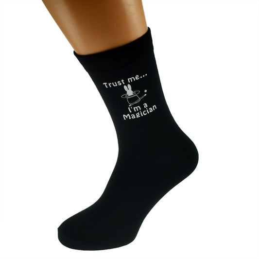 Magician Design Trust Me I’m A Magician Mens Black Socks| Ashton and Finch