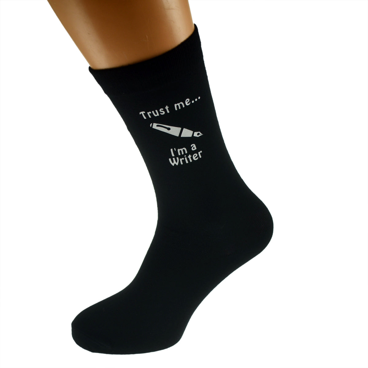Writer Design Trust Me I’m A Writer Mens Black Socks| Ashton and Finch