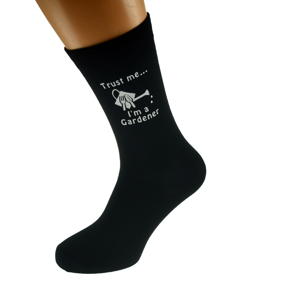 Gardener Design Trust Me I’m A Gardener Mens Black Socks| Ashton and Finch