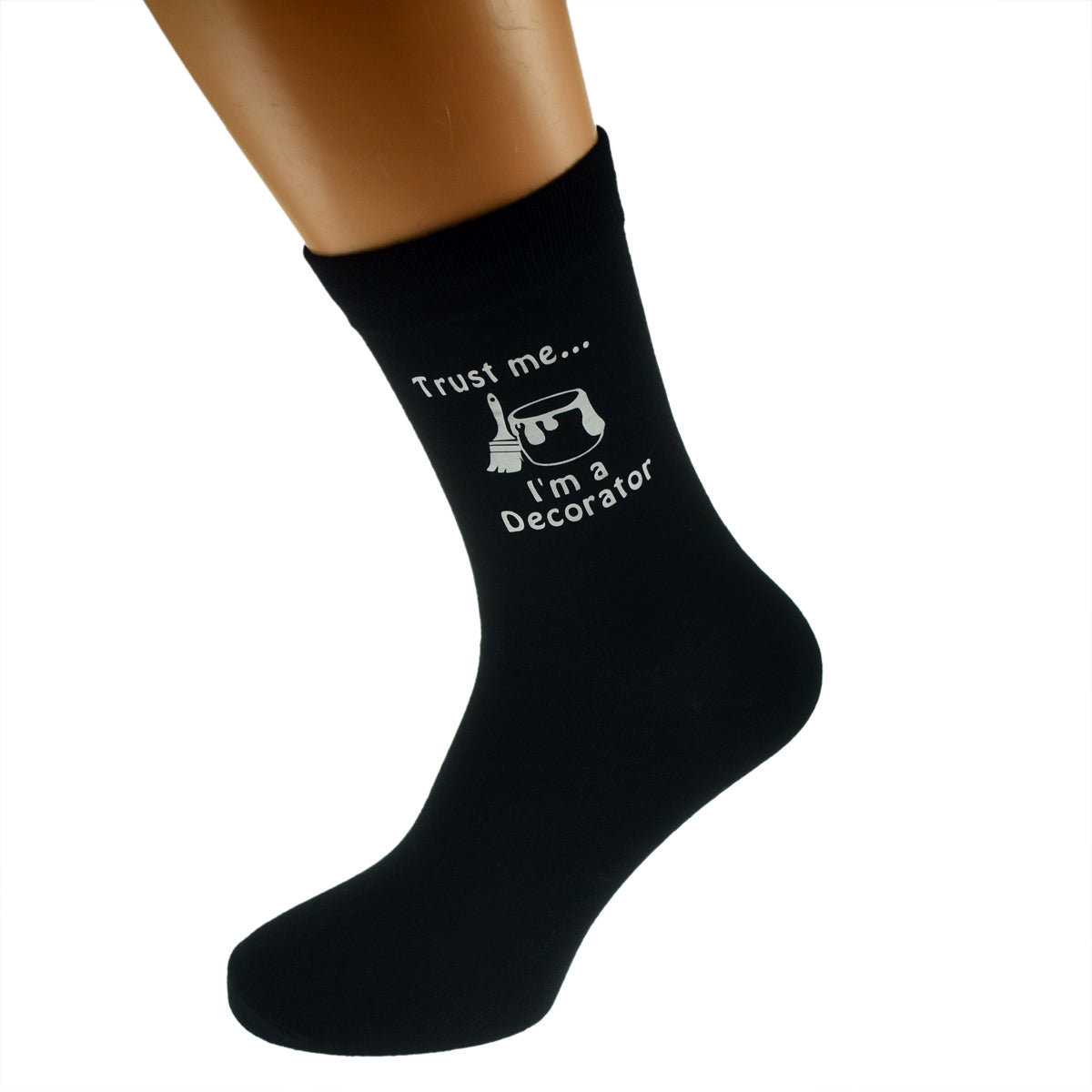 Decorator Design Trust Me I’m A Decorator Mens Black Socks| Ashton and Finch