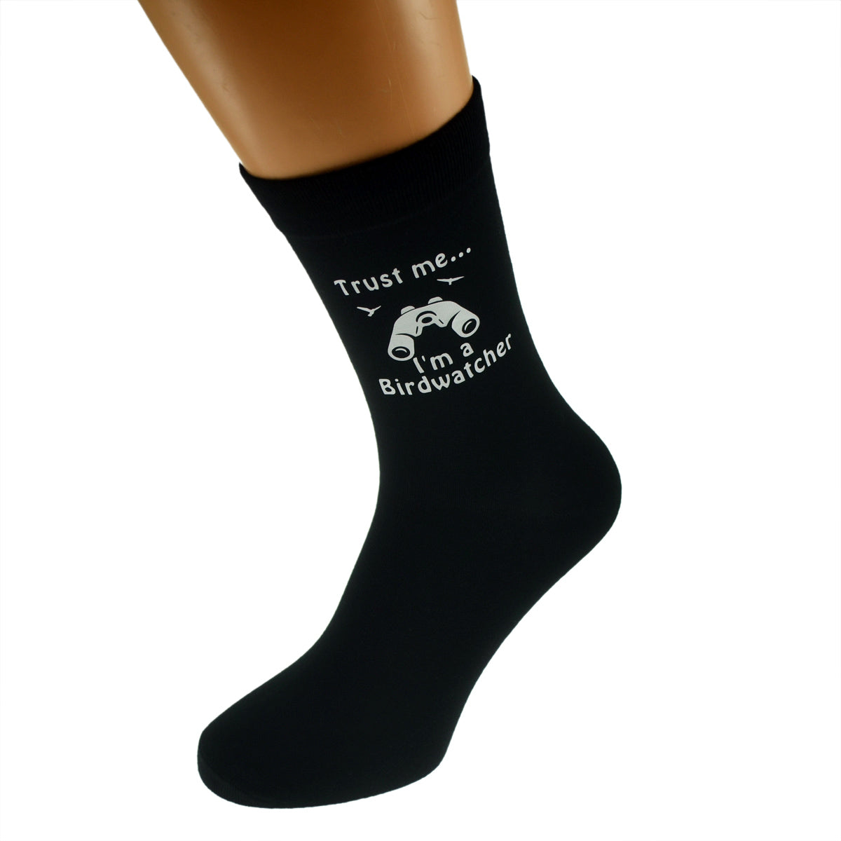 Birdwatcher Design Trust Me I’m A Birdwatcher Mens Black Socks| Ashton and Finch