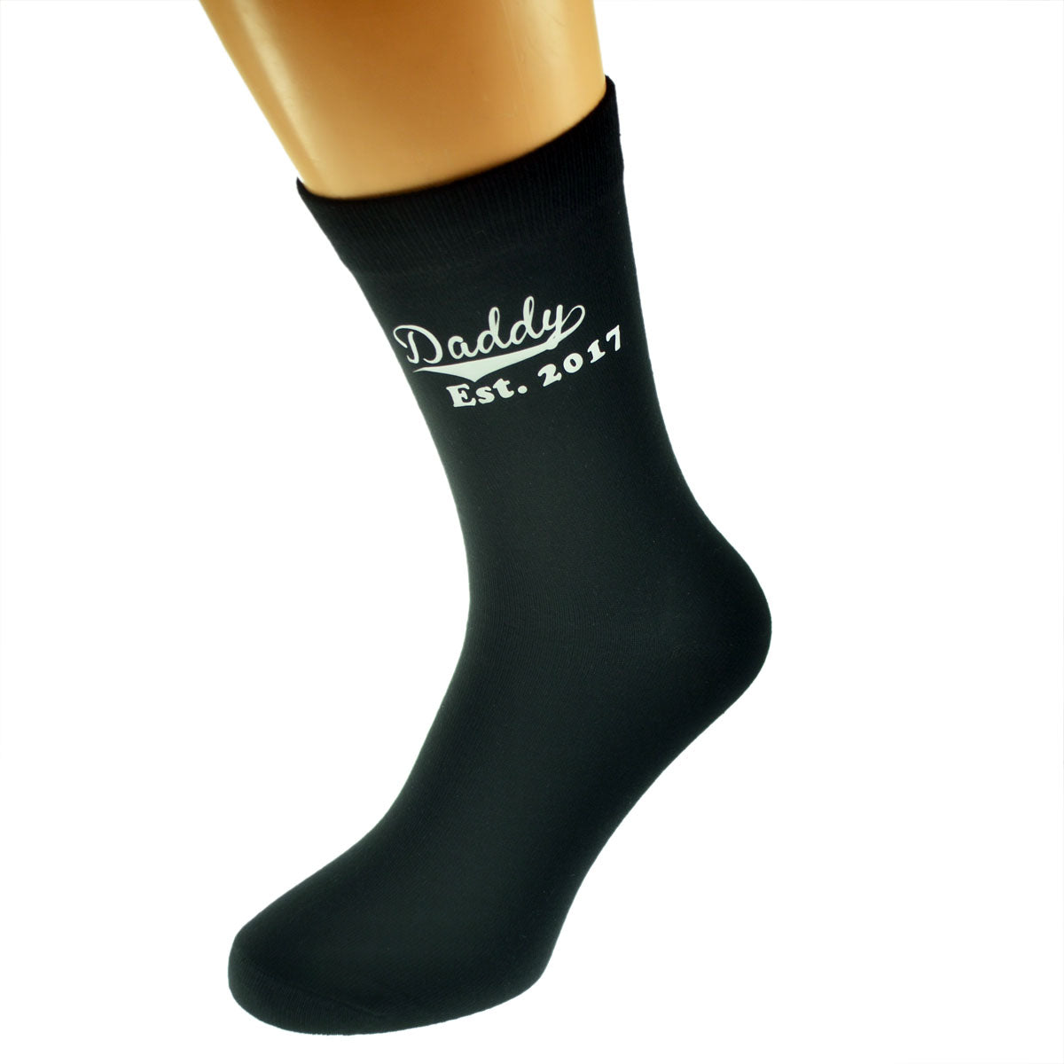 Daddy Est 2017 Mens Black Socks| Ashton and Finch
