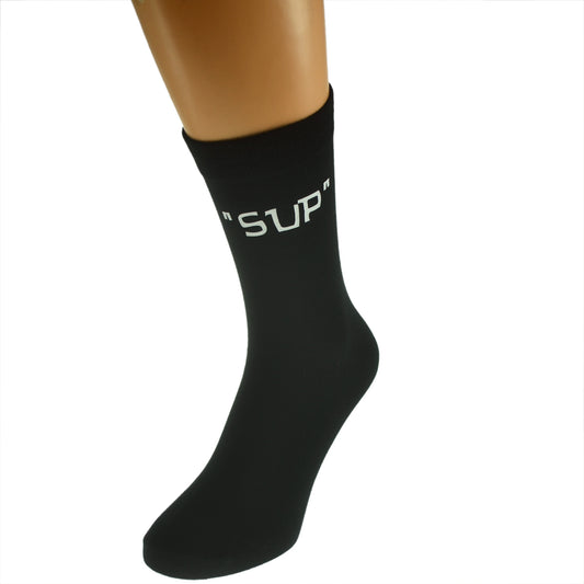 Sup Design Mens Black Socks| Ashton and Finch