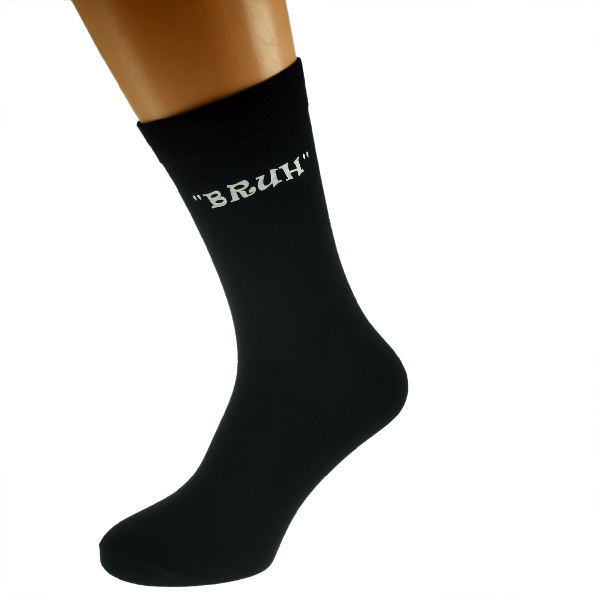 Bruh Design Mens Black Socks| Ashton and Finch