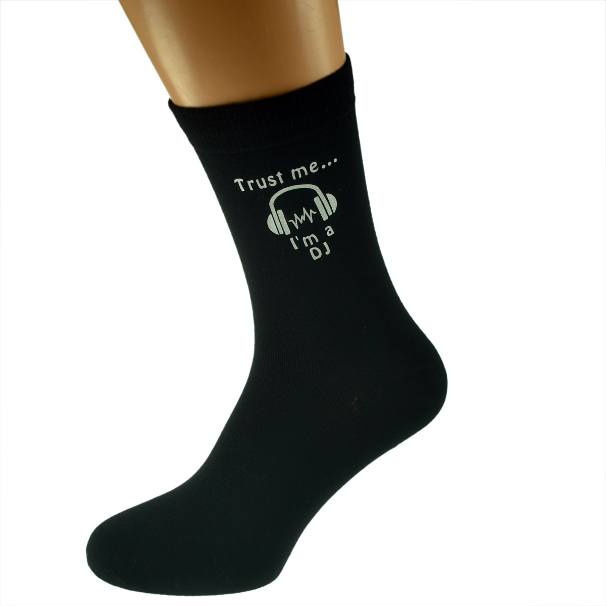 Trust Me I’m A DJ Mens Black Socks| Ashton and Finch