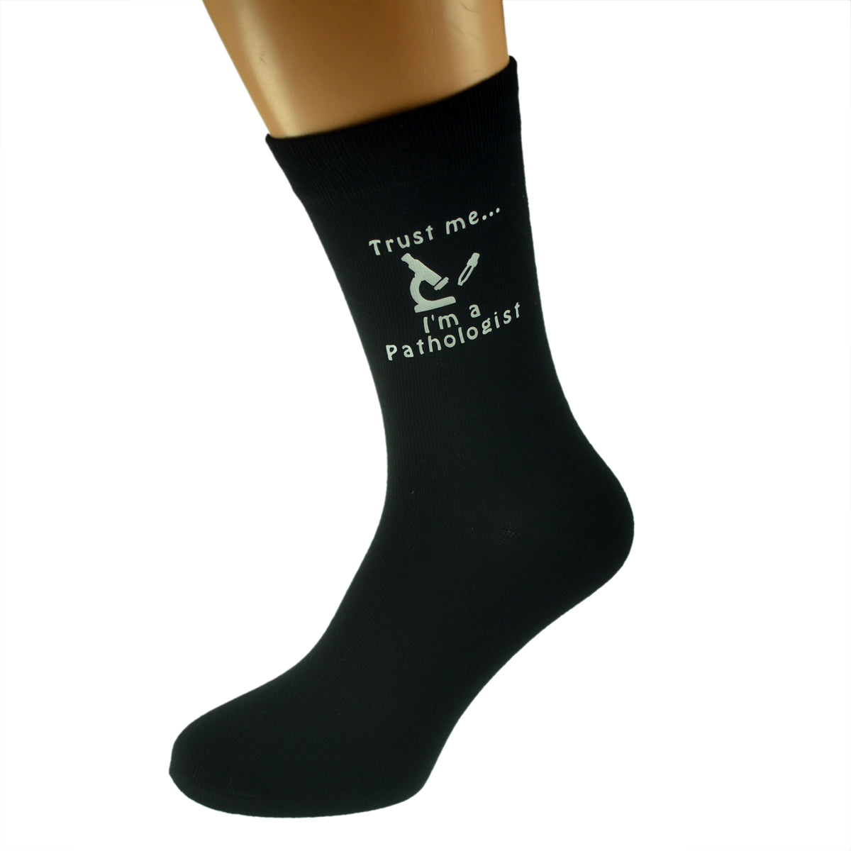 Trust Me I’m A Pathologist Mens Black Socks| Ashton and Finch