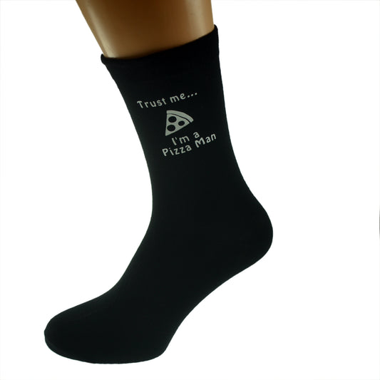 Trust Me I’m A Pizza Man Mens Black Socks| Ashton and Finch